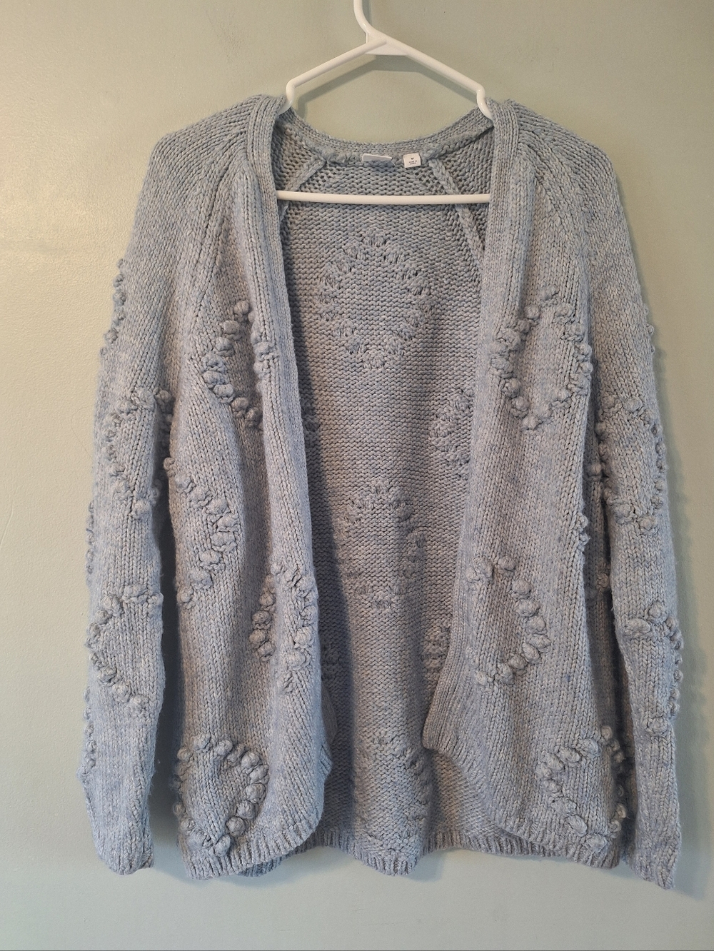 GAP Bobble Stitch Cardigan Wool Blend - M - Picture 2 of 10